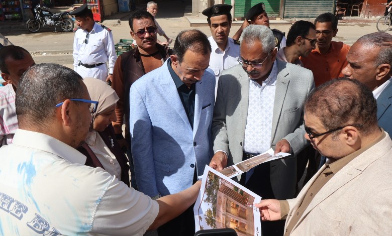 محافظ سوهاج  يتفقد تطوير شارع المحطة 