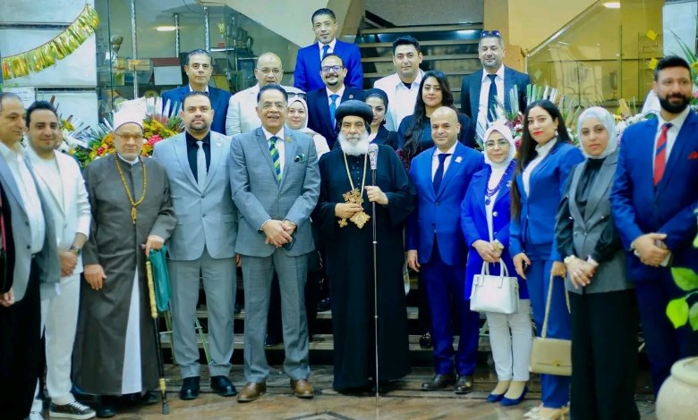 زيارة حزب الجبهة الوطنية بالمنوفية للمطرانية
