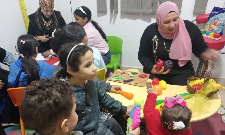 نظم أتوبيس الفن الجميل فعاليات توعوية وفنية لأطفال مؤسسة الوسام