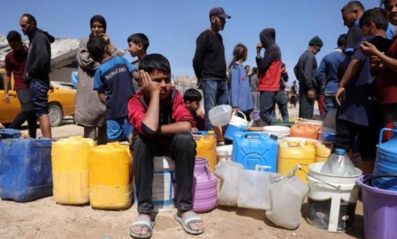 أزمة مياة الشرب في غزة