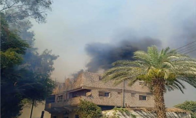 حريق داخل 5 منازل بقنا 