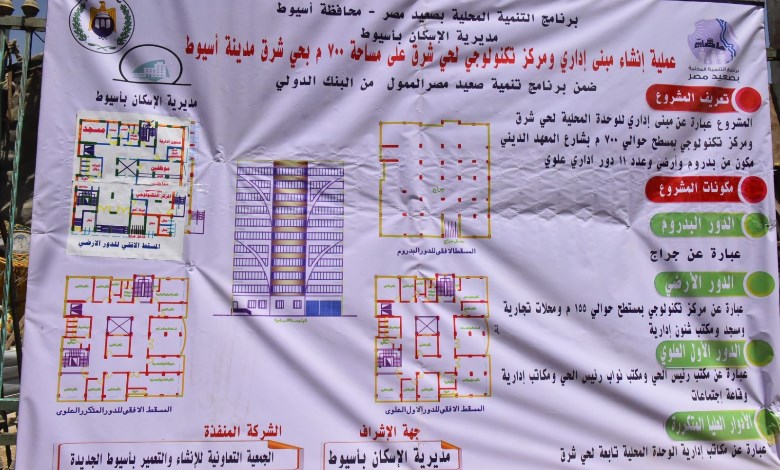 مشروع انشاء مركز تكنولوجي بأسيوط