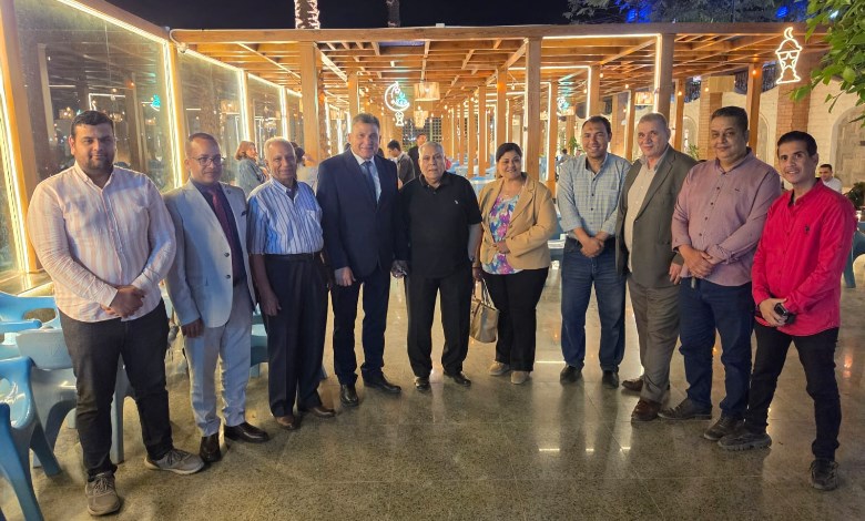 وزير الرى الاسبق بنادى المهندسين باسيوط