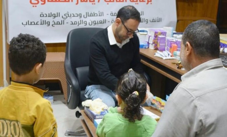 جانب من القافلة الطبية 