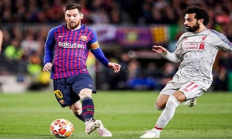 محمد صلاح وليونيل ميسي
