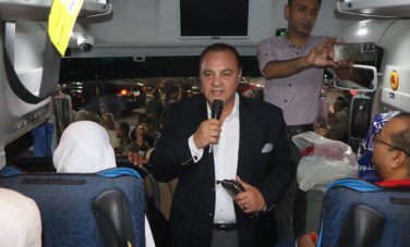 اللواء أحمد السايس يودع حجاج بيت الله الحرام