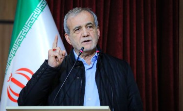الرئيس الإيراني، مسعود بزشكيان