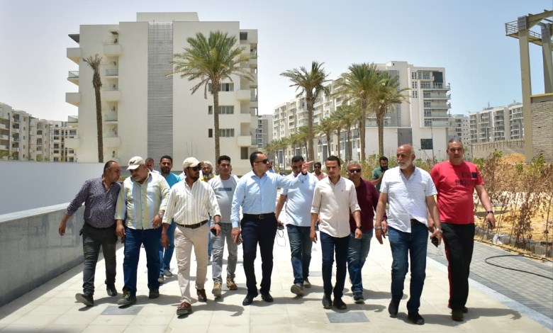 رئيس جهاز العلمين الجديدة يتفقد التشطيبات النهائية 