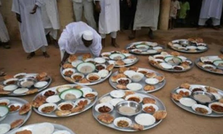 الطعام فى العزاء 