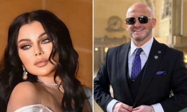 هيفاء وهبي والمستشار شريف حافظ 