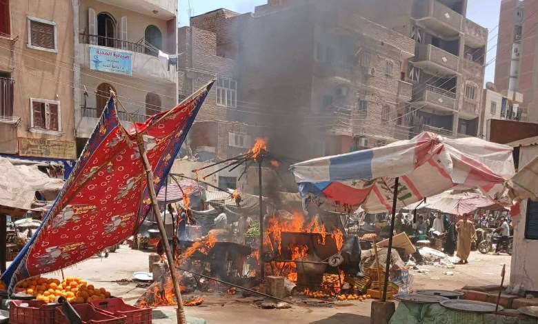مشاجرة بسوق خضار نجع حمادي 