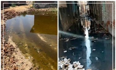شوارع قرية العطف في مهب "المياه الجوفية"