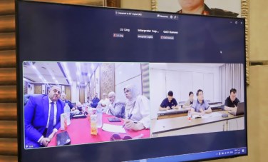 اجتماع نقيب المهندسين مع جمعية المهندسين الصينية 