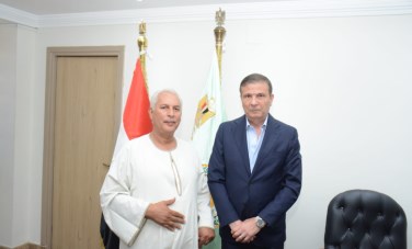 جانب من لقاء نقيب الفلاحين مع وزير الزراعة