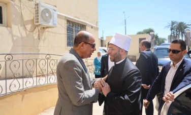 استقبال وزير الاوقاف بالمنيا