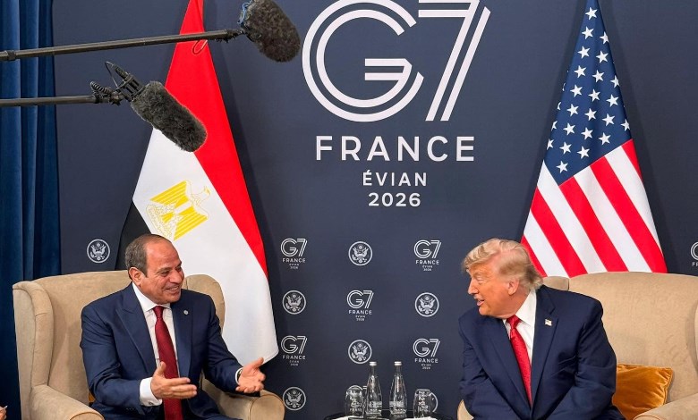  الرئيس عبد الفتاح السيسي والرئيس دونالد ترامب