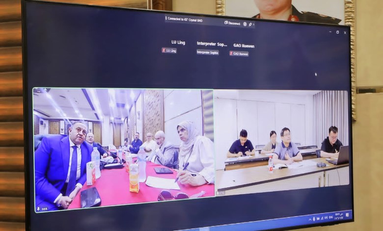 اجتماع نقيب المهندسين مع جمعية المهندسين الصينية 