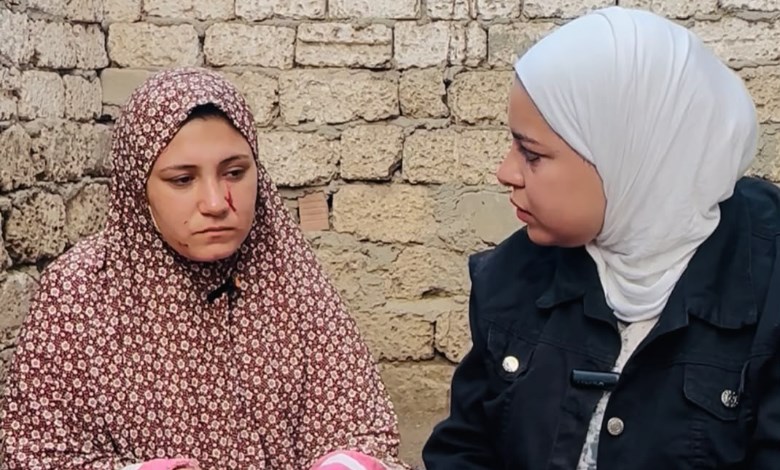 محررة اليوم مع الزوجة المجني عليها 