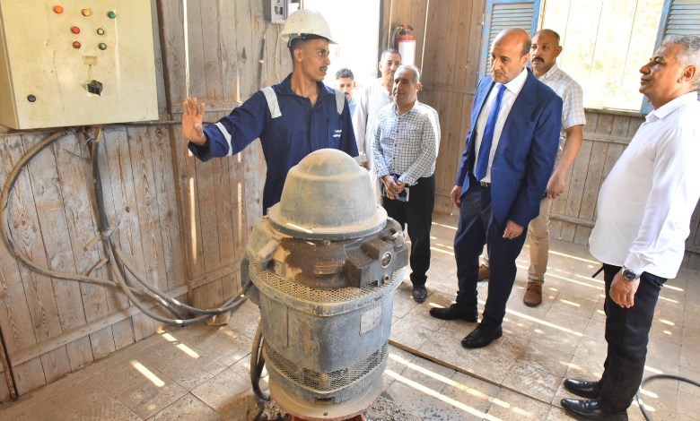 محطة المياه بقرية المعصرة
