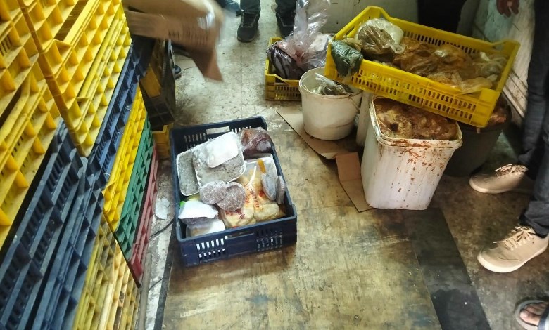 ضبط لحوم ودواجن غير صالحة للاستهلاك الآدمي 