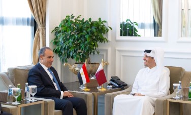وزير الخارجية ونظيره القطري