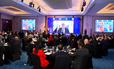 زير الخارجية والتعاون الدولي أثناء الفعالية