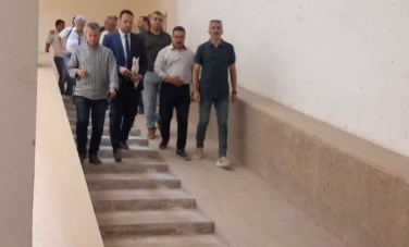 اللجنة تتفقد المتحف الاتونى بالمنيا