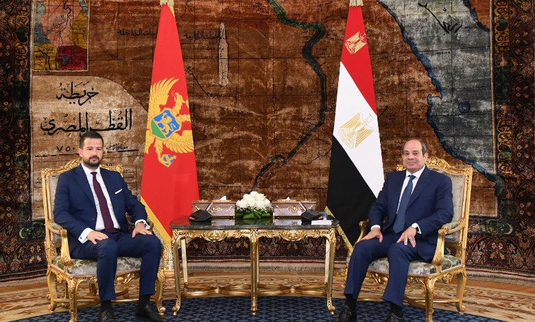 الرئيس عبد الفتاح السيسي و رئيس جمهورية الجبل الأسود