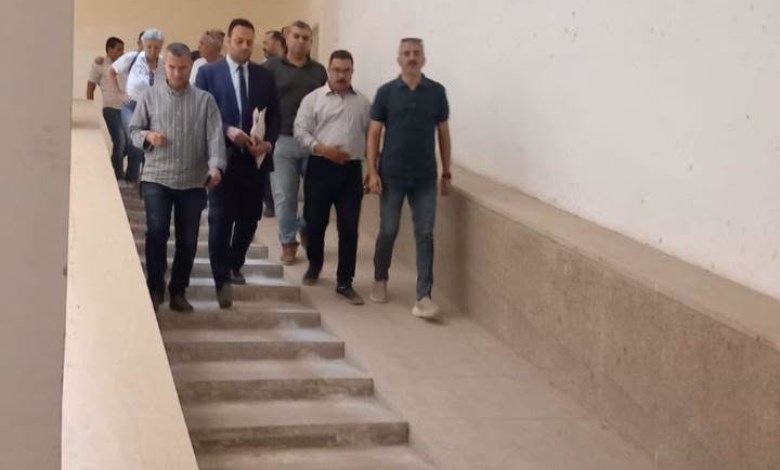 اللجنة تتفقد المتحف الاتونى بالمنيا